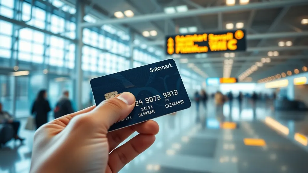 Cartão de crédito premium sobre cartão de embarque internacional e passaporte