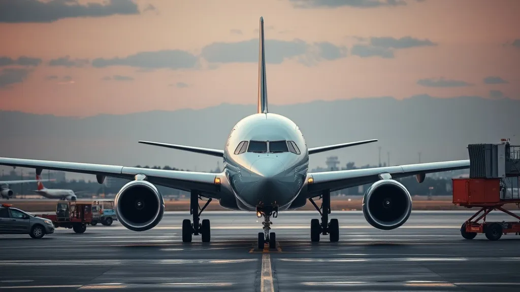 Aeronave da GOL Linhas Aéreas estacionada em pátio de aeroporto com céu nublado ao fundo