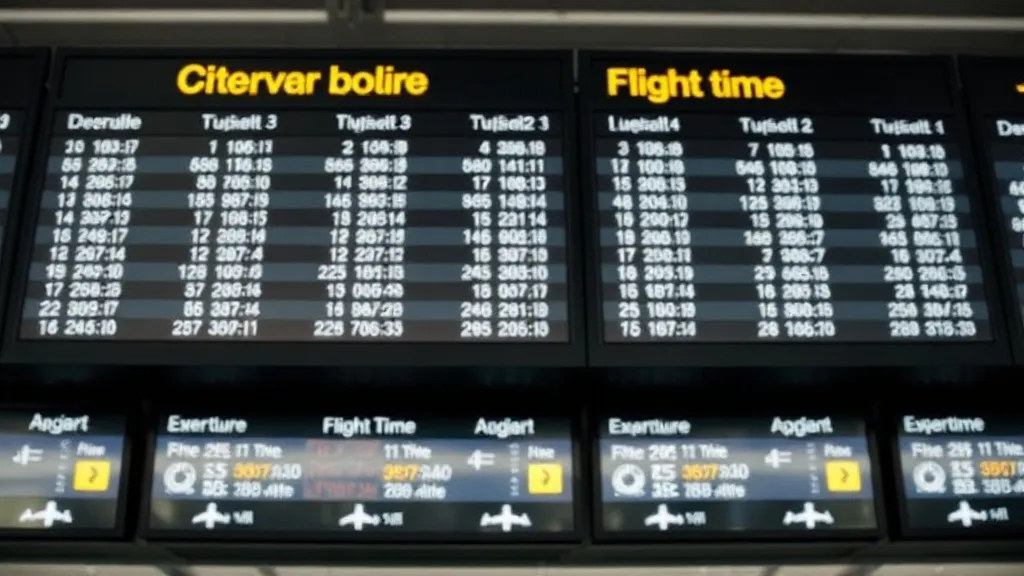 Painel de partidas em aeroporto exibindo horários de voo alterados