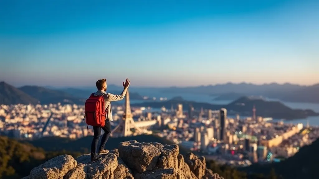 Cartão de pontos de fidelidade sobre fundo com mapa-múndi e passagens de avião, representando programa de recompensas de viagem