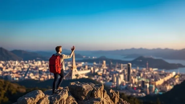 Cartão de pontos de fidelidade sobre fundo com mapa-múndi e passagens de avião, representando programa de recompensas de viagem